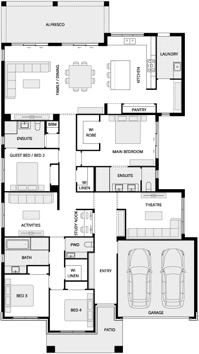 Anchorage Encore Single Storey Home Design by McDonald Jones