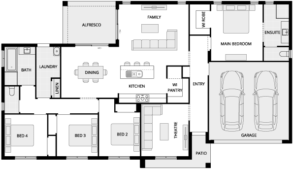 Azura One Single Storey House Floor Plan