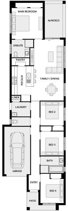 Benaco One SIngle Storey House Floor Plan