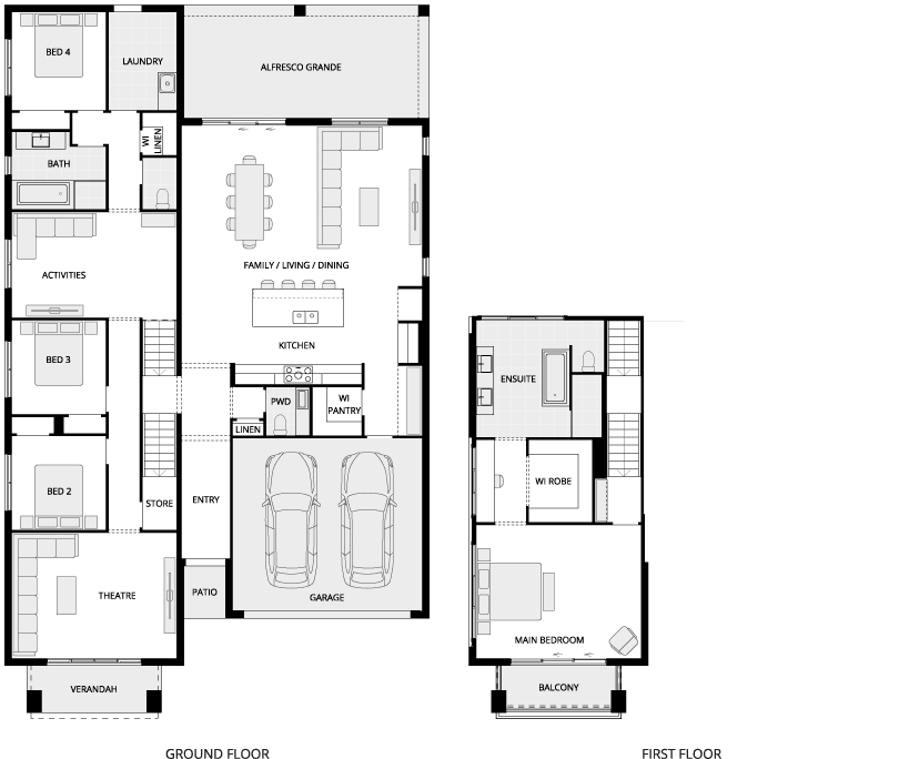 Hammersley Split Level House Floor Plan