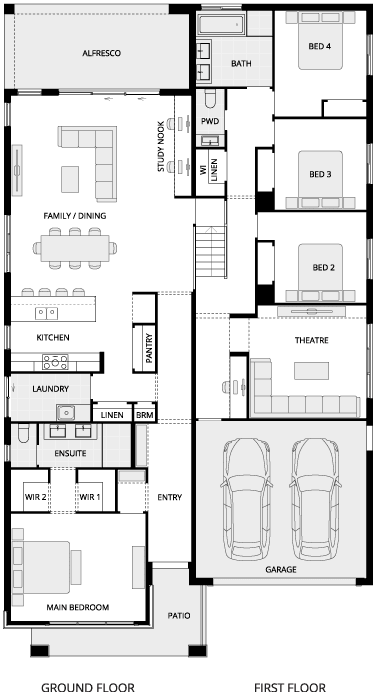 Darlington Split Level House Floor Plan