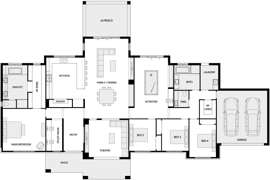 Hermitage Country Living House Floor Plan