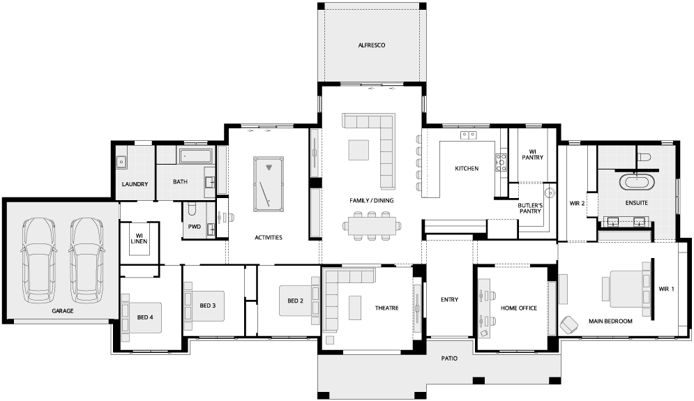 Hermitage Grande Country Living House Floor Plan