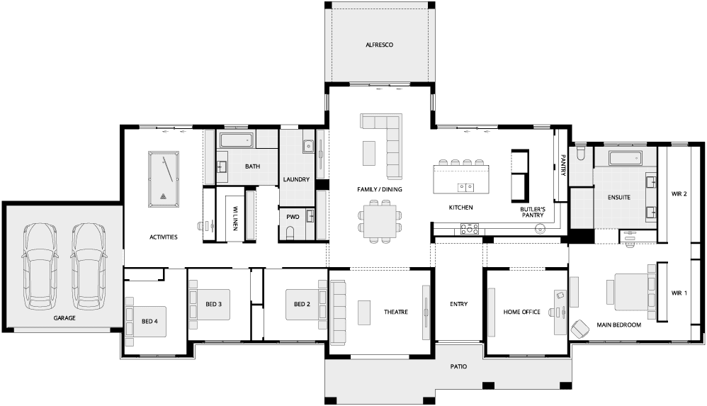 Hermitage Grande Encore Country Living House Floor Plan