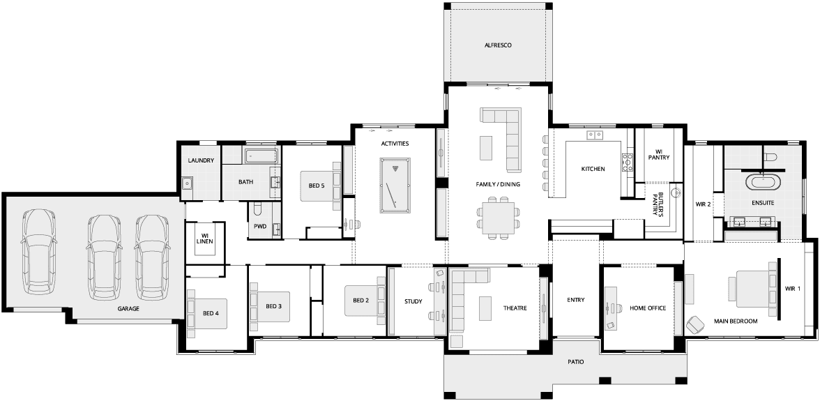 Hermitage Grande Manor Country Living House Floor Plan