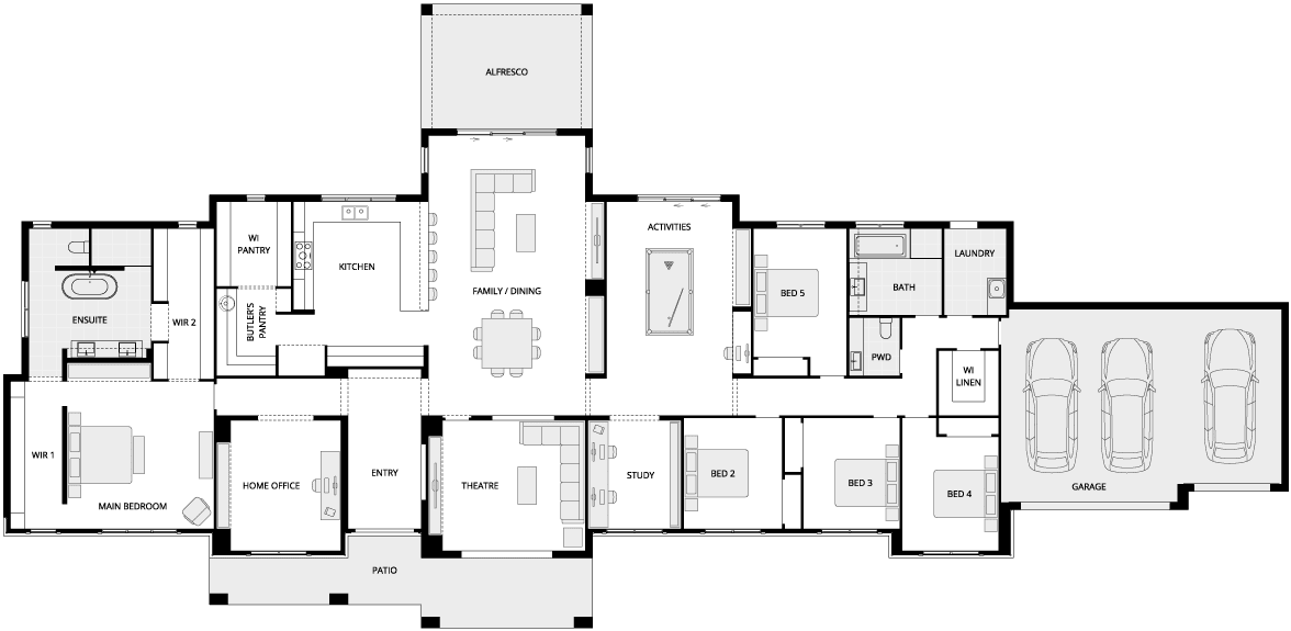 Hermitage Grande Manor Country Living House Floor Plan