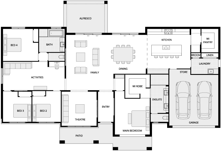 Esperance Grande Country Living House Floor Plan